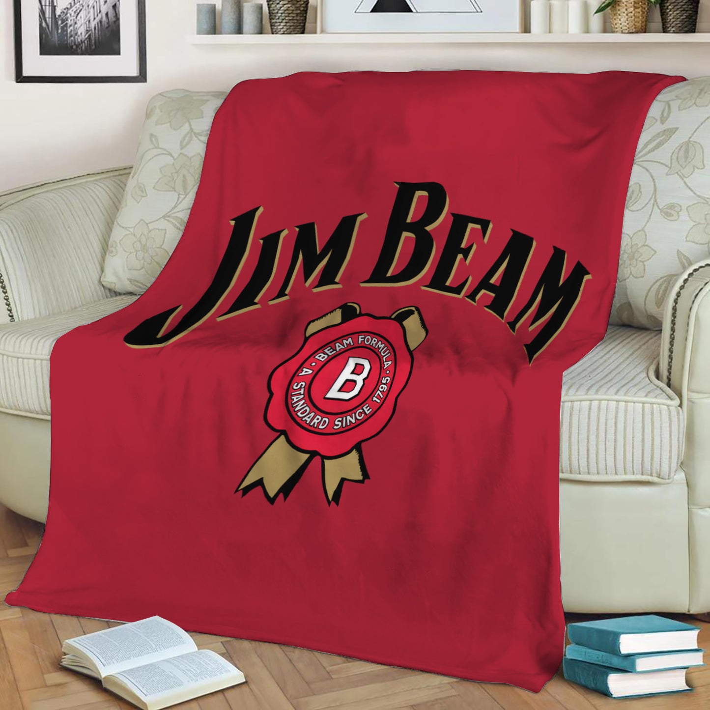 Jim Beam Fleece Throw Blanket