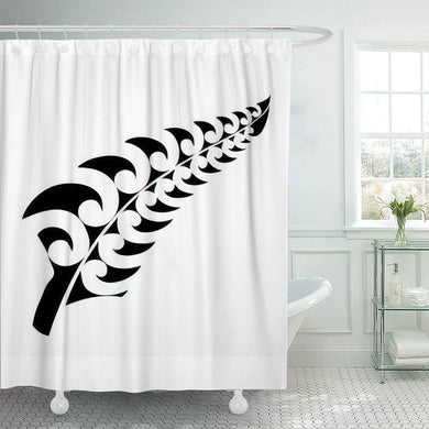New Zealand Koru Fern Shower Curtain