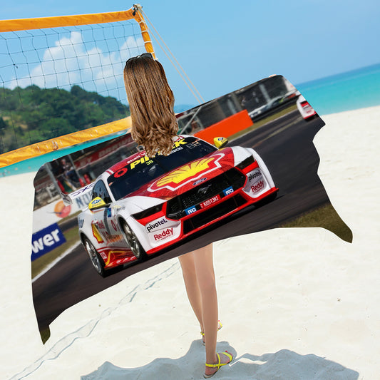 Brodie Kostecki Ford Mustang Supercars Beach / Bath Towel