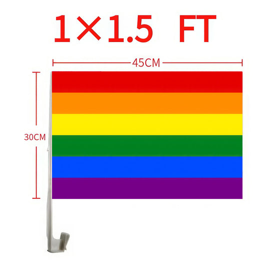 LGBTQ Car Window Flag