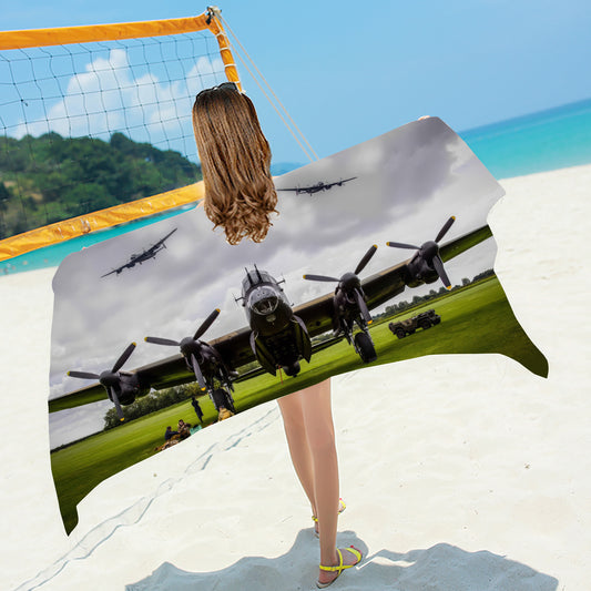 WW2 Avro Lancaster Bomber Beach / Bath Towel