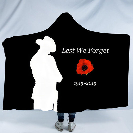 Anzac Day 3 Hooded Blanket