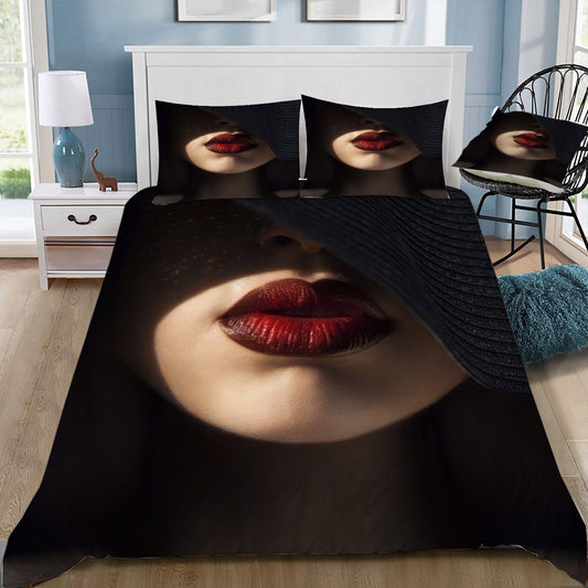 Stunning Female Lips Doona / Duvet Cover and 2 Pillow Slips