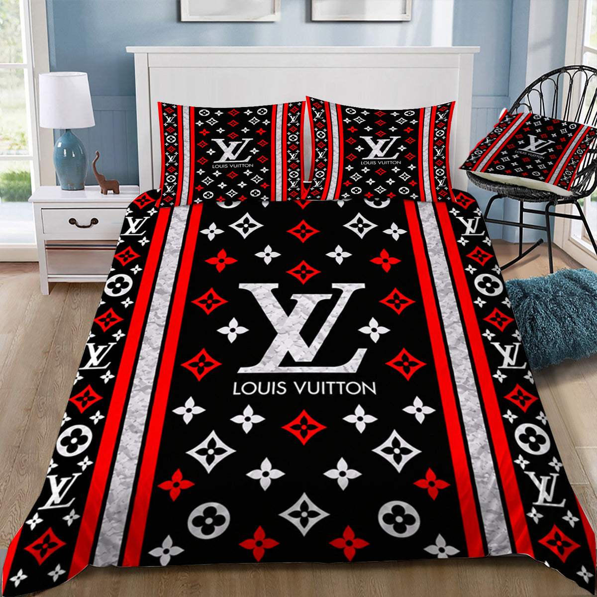 Louis Vuitton 5 Doona / Duvet Cover and 2 Pillow Slips