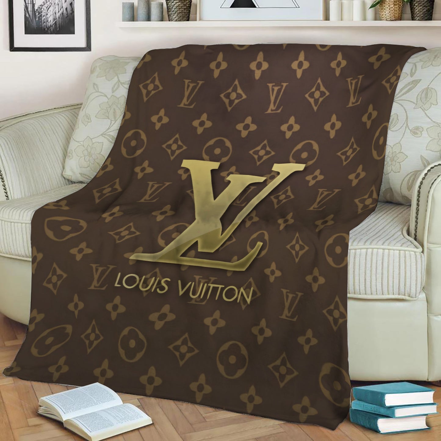 Louis Vuitton Fleece Throw Blanket
