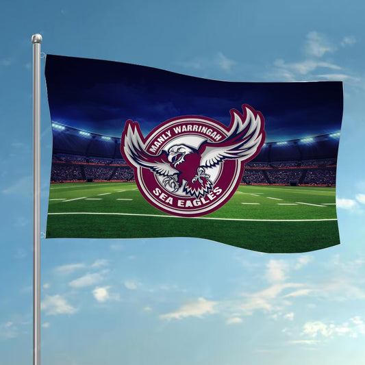 NRL Manly Sea Eagles Rugby League Flag