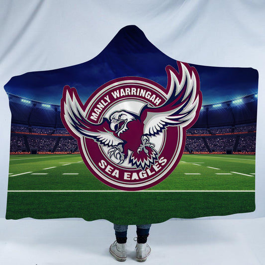 Manly Sea Eagles Hooded Blanket