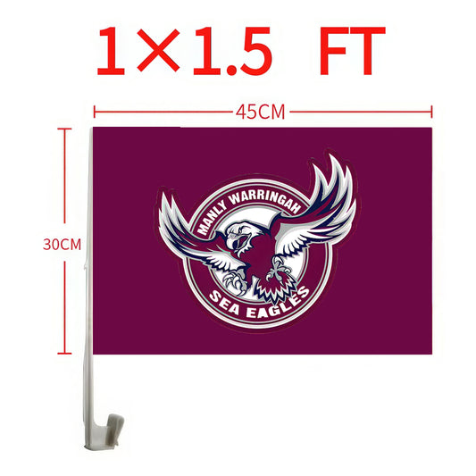 Manly Sea Eagles Car Flag/s