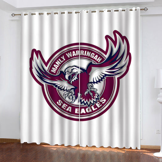 NRL Manly Sea Eagles Window Curtains
