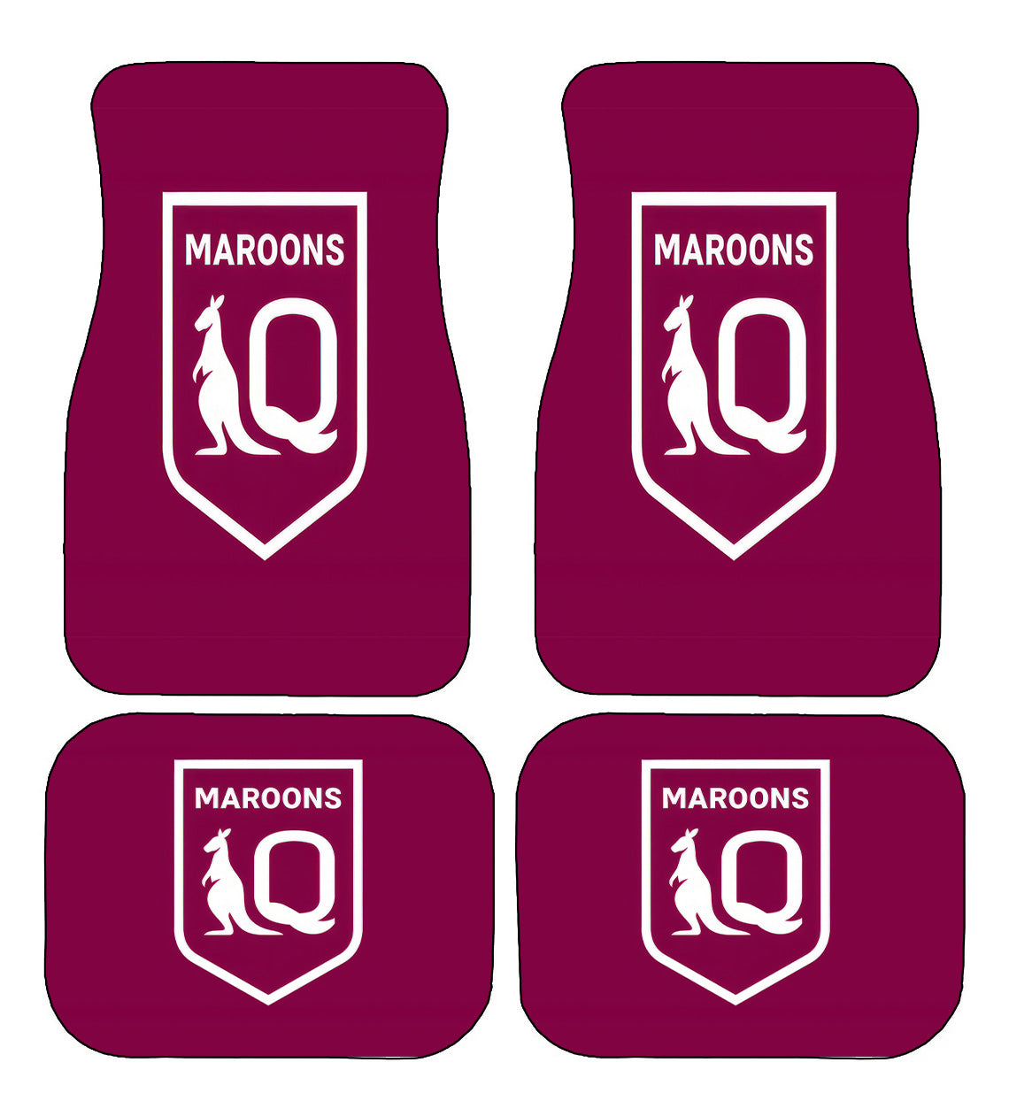 Queensland Maroons State of Origin NRL Car Floor Mats