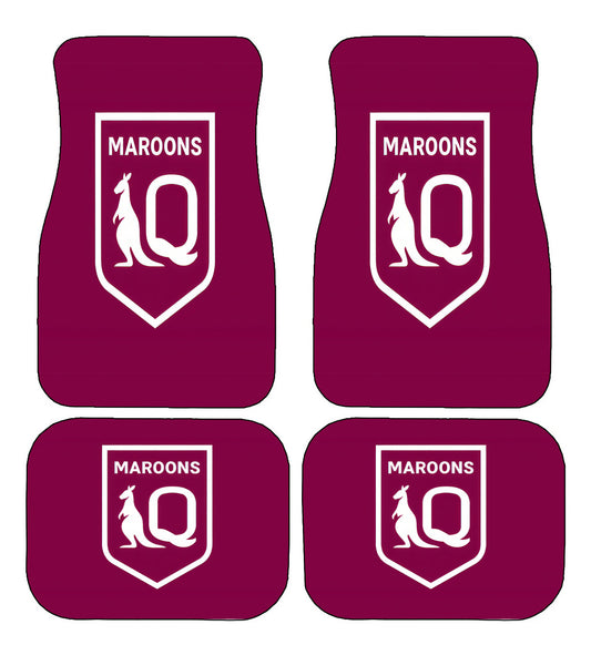 Queensland Maroons State of Origin NRL Car Floor Mats