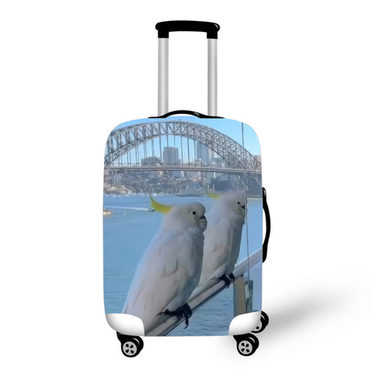 Sulphur Crested Cockatoos in Sydney Luggage / Suitcase Covers