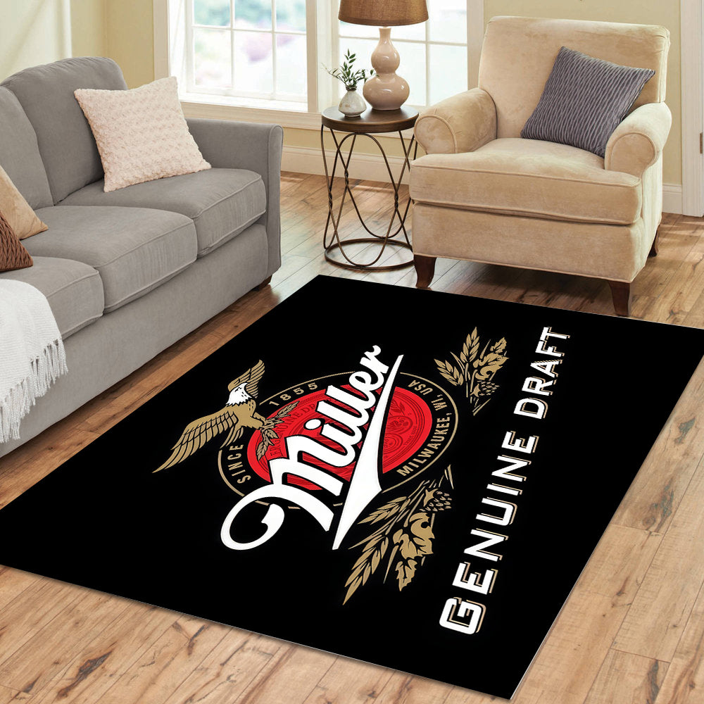 Miller Genuine Draft Beer Rectangle Rug