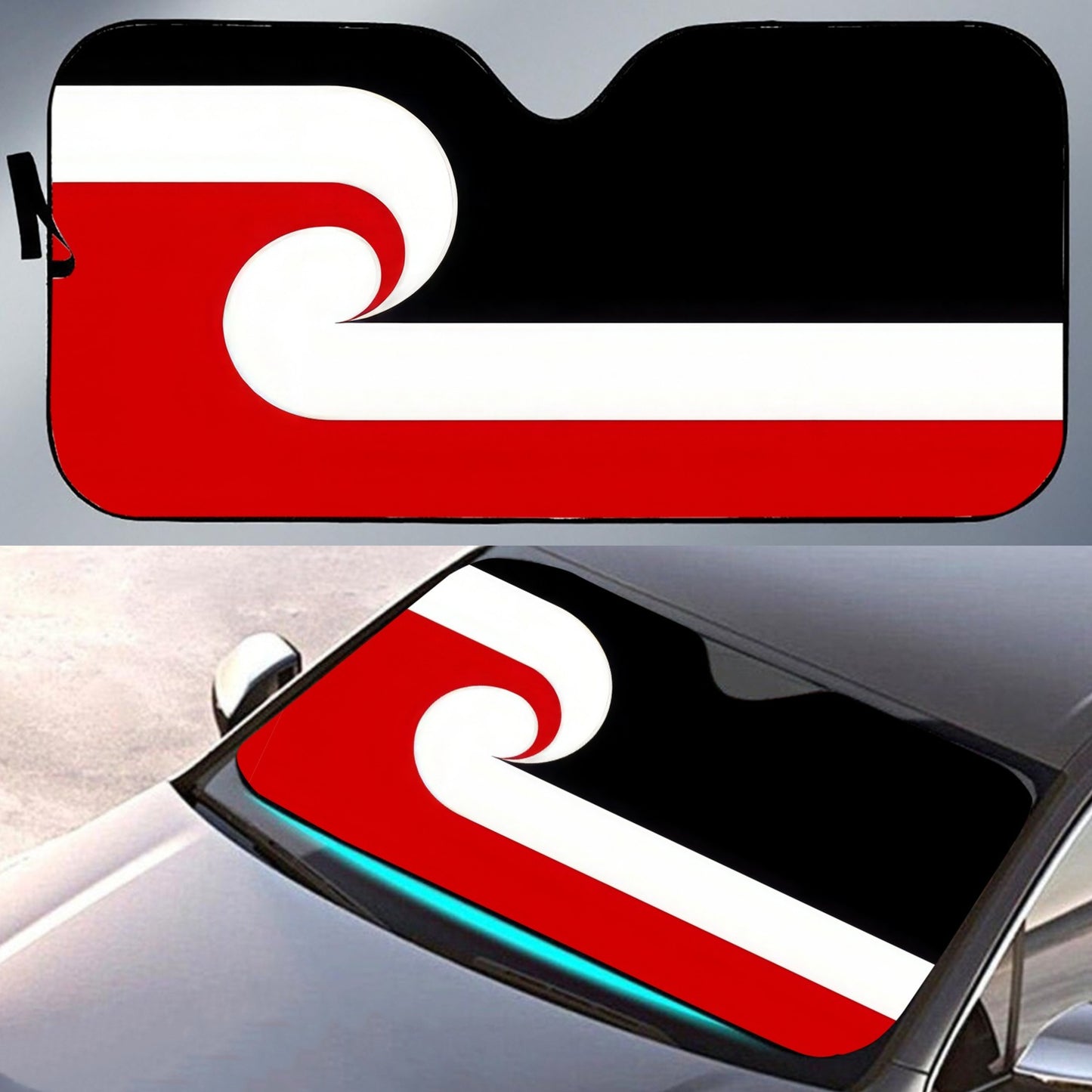 New Zealand Maori Flag Sunshade For Cars & Trucks