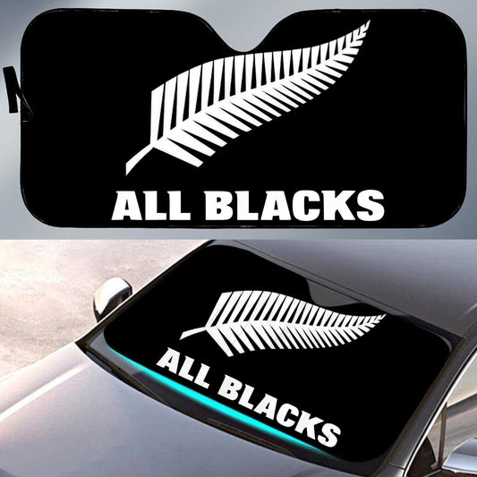 New Zealand All Blacks Rugby Sunshade For Cars & Trucks