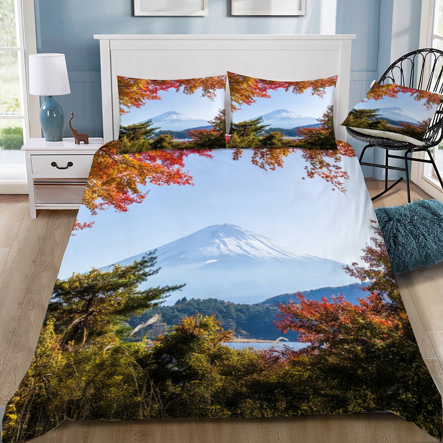 Mt Fuji Japan Doona / Duvet Cover and 2 Pillow Slips