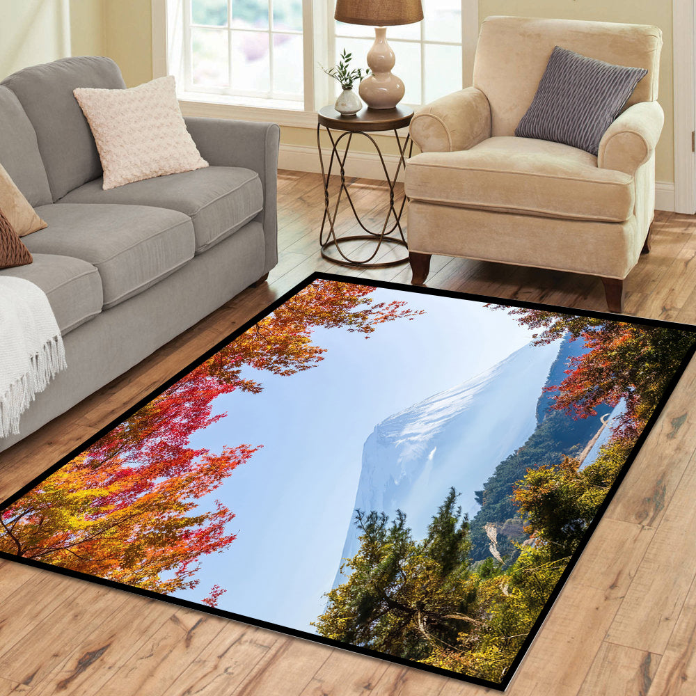Mount Fuji Japan Rectangle Rug