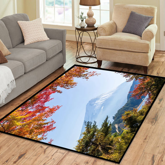 Mount Fuji Japan Rectangle Rug