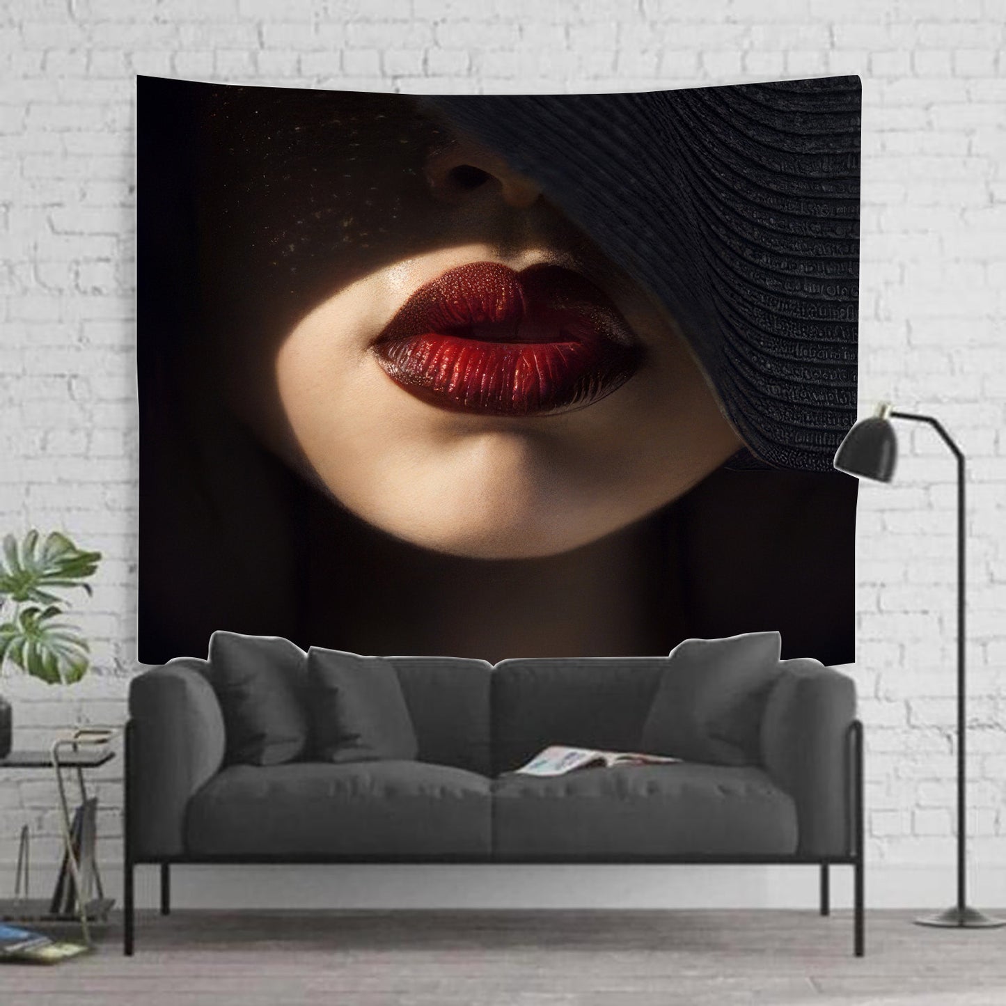 Mysterious Woman Tapestry