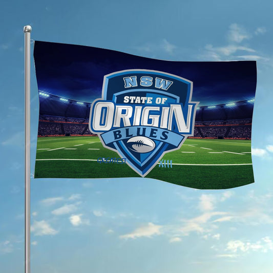 NSW Blues State of Origin Rugby League Flag