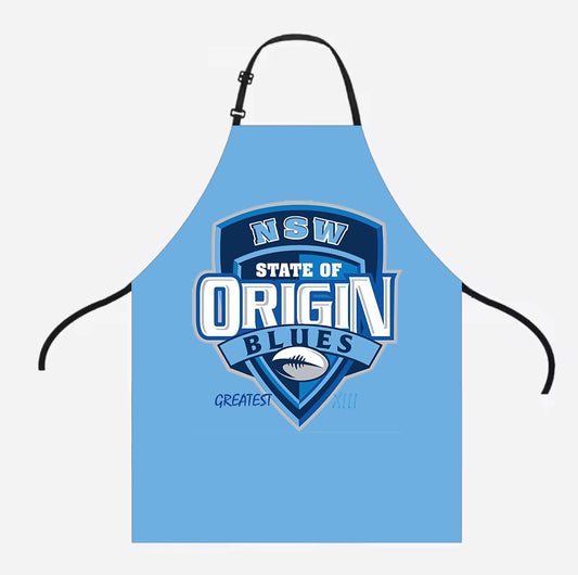 NSW Blues State of Origin Bbq & Kitchen Apron