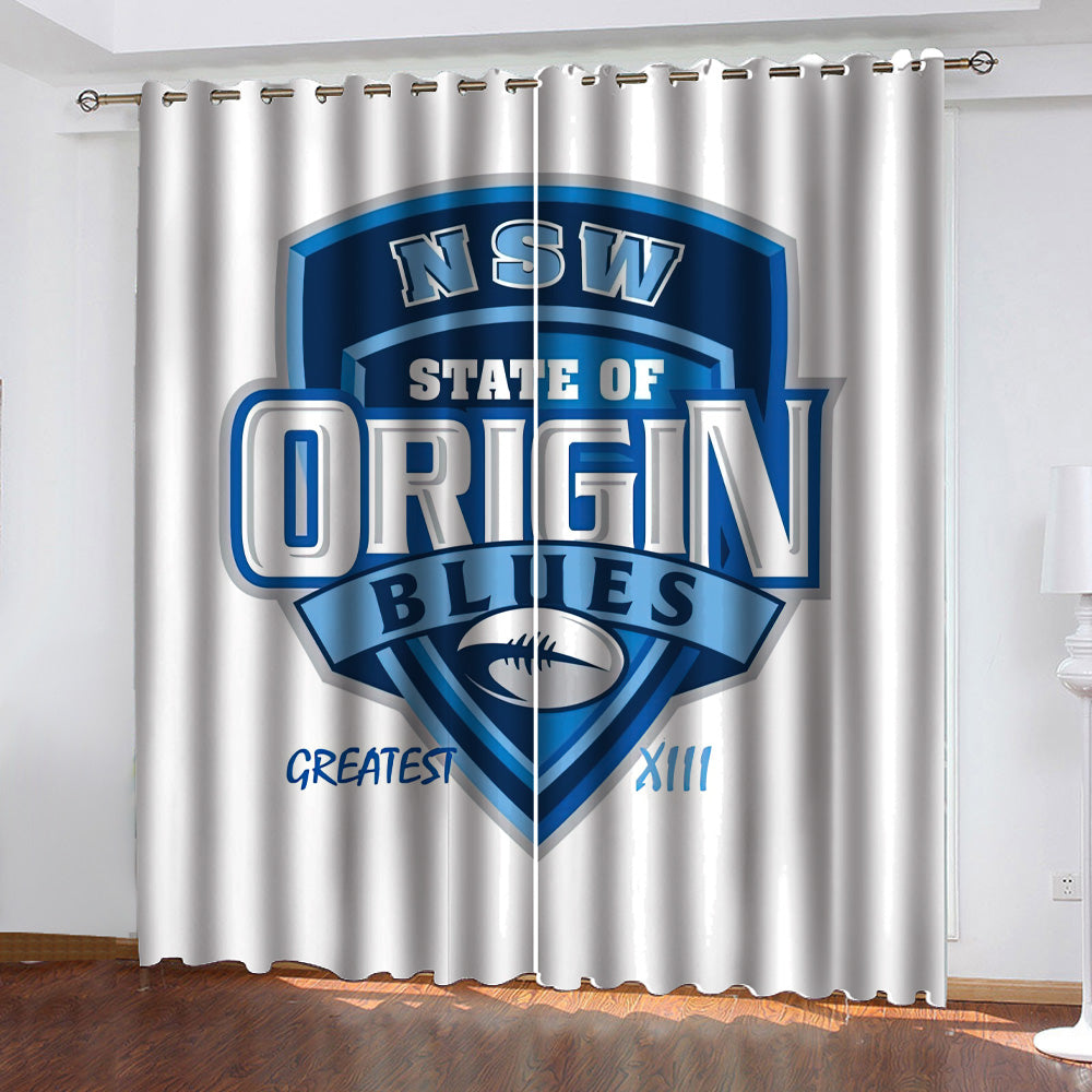 NRL NSW Blues State of Origin Window Curtains