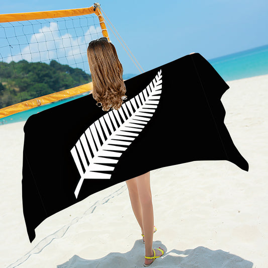 New Zealand Silver Fern Beach / Bath Towel