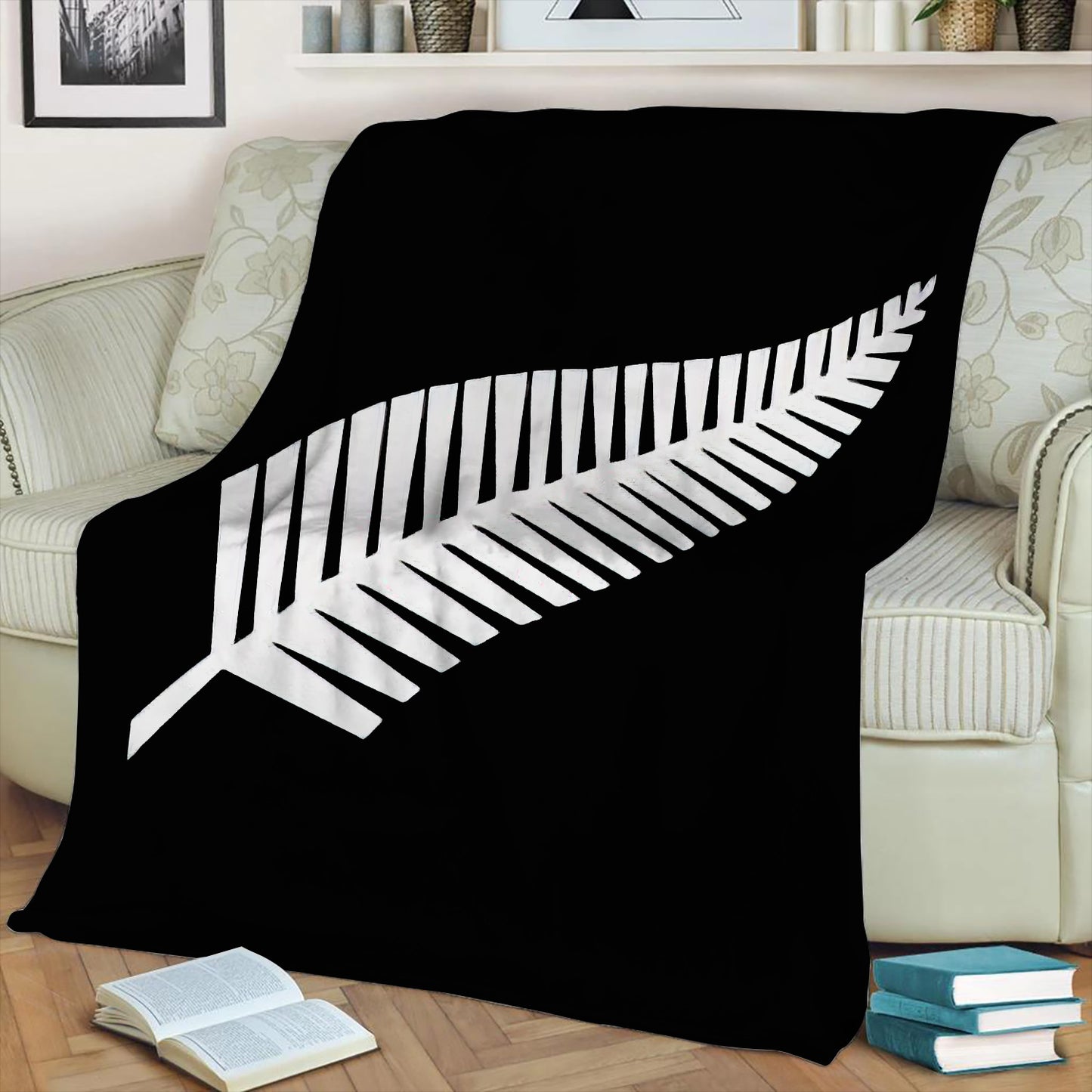 New Zealand Fern Throw Blanket