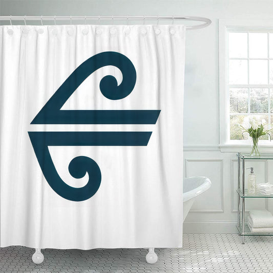 New Zealand Koru 2 Shower Curtain