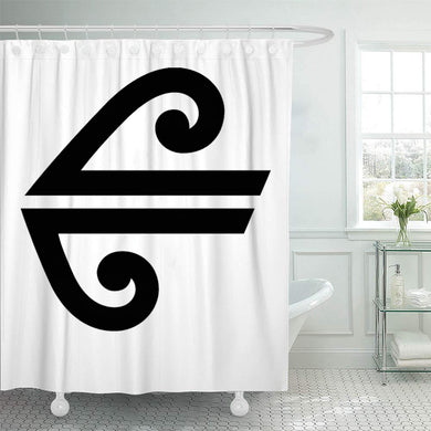 New Zealand Koru Shower Curtain
