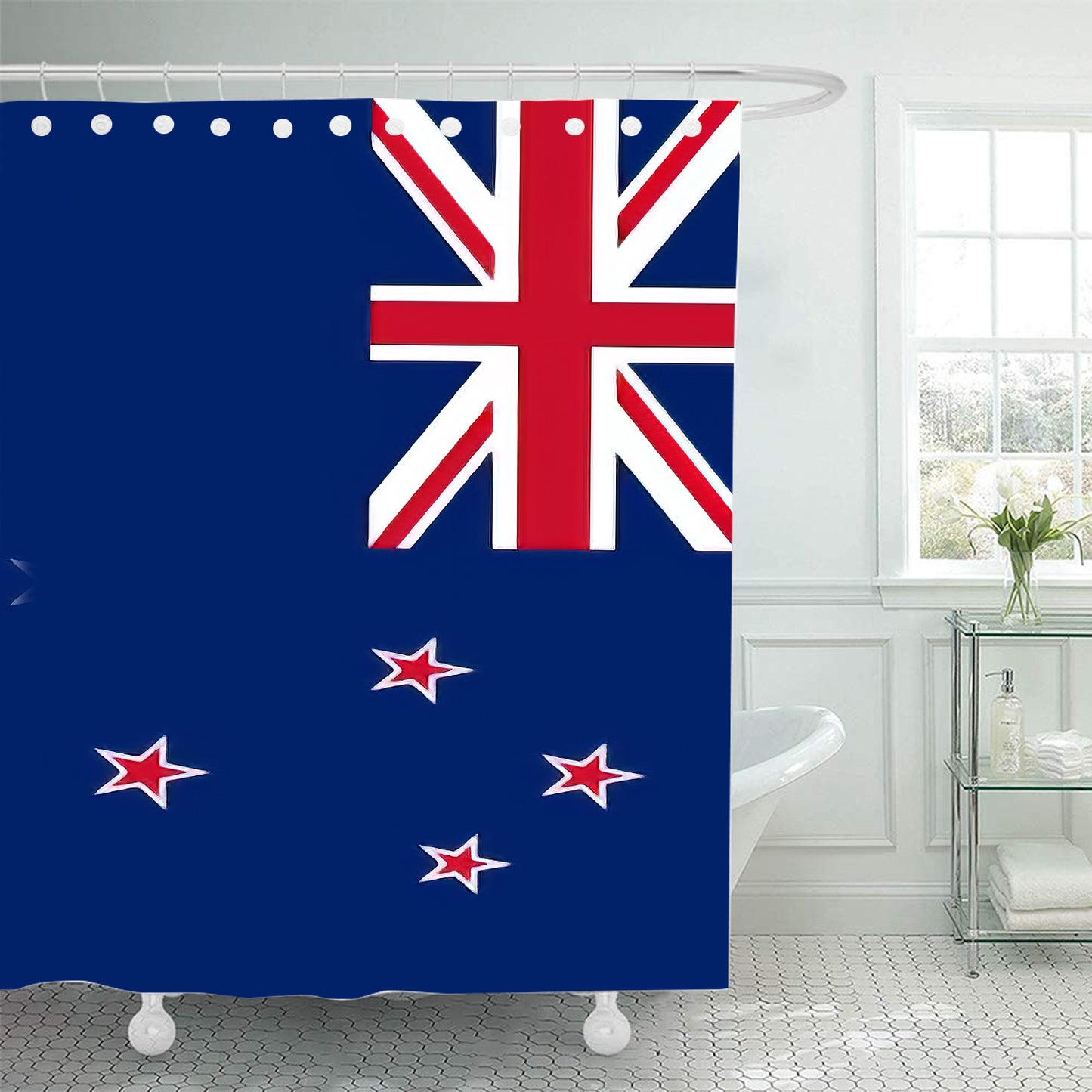 New Zealand Flag Shower Curtain