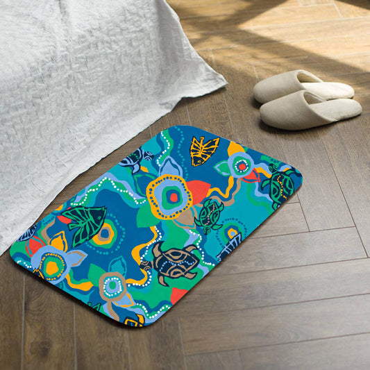 Aboriginal Nalanji Dreaming Shower / Bath Mat