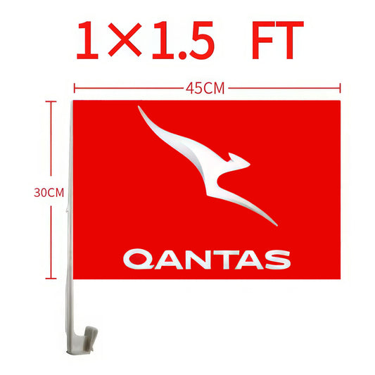 Qantas Car Window Flag