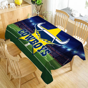 Nth Qld Cowboys Rectangle Table Cloth Waterproof