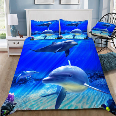 Dolphins Playing Doona / Duvet Cover and 2 Pillow Slips