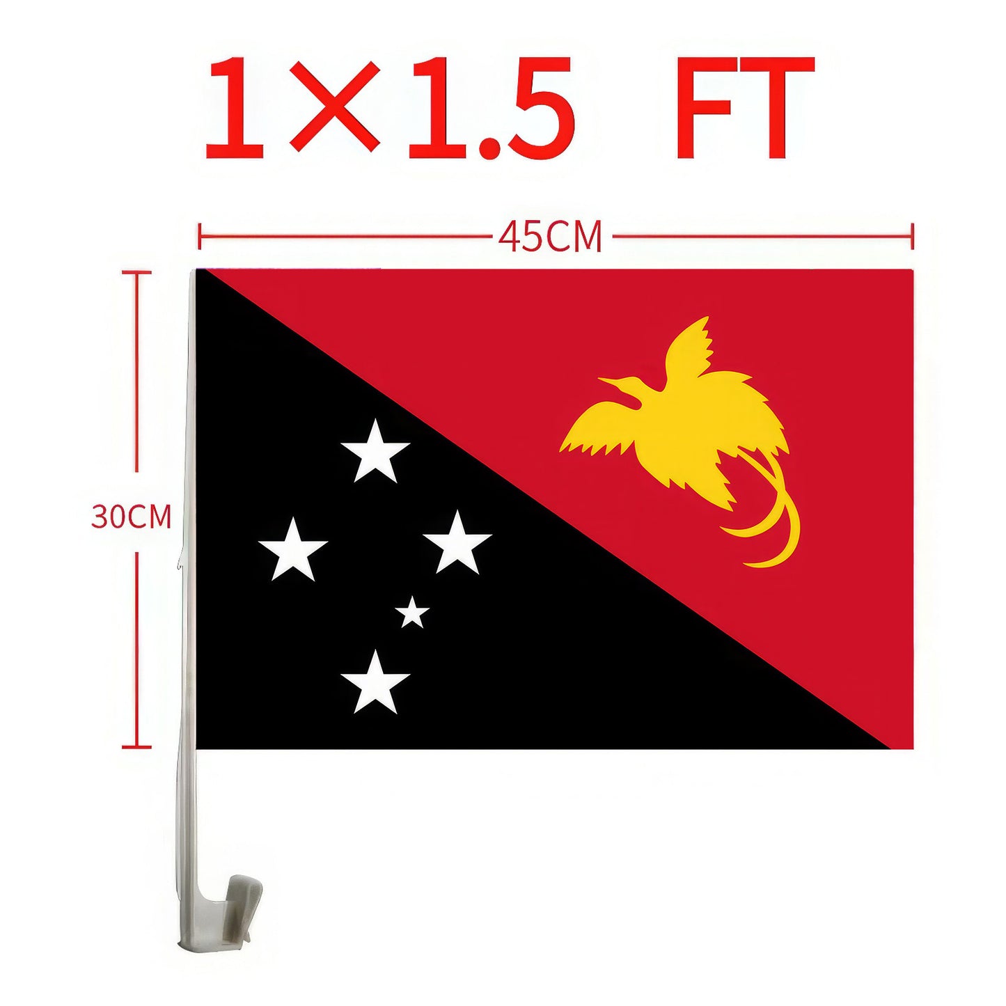 Papua New Guinea Car Window Flag