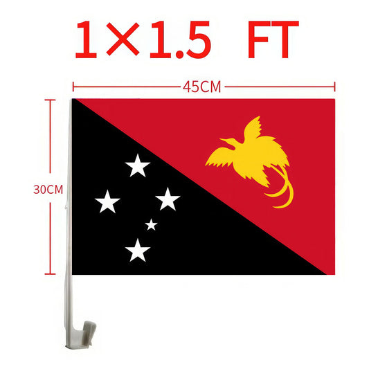 Papua New Guinea Car Window Flag