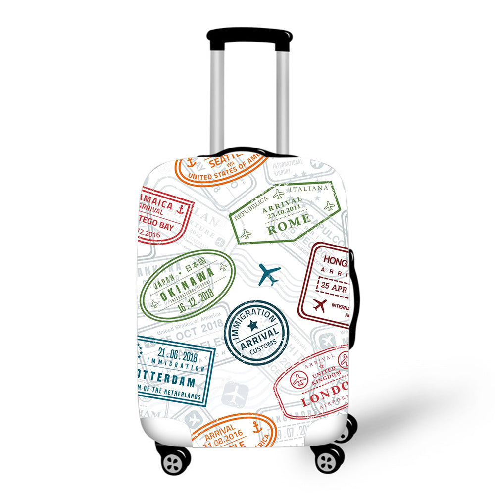 Passport Travel Stamps Luggage / Suitcase Covers