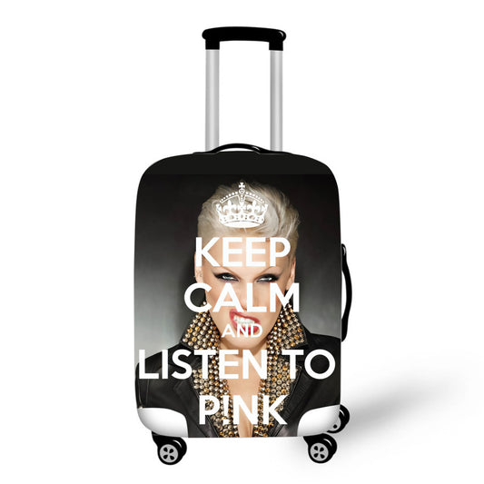 Keep Calm and Listen to Pink Luggage / Suitcase Covers