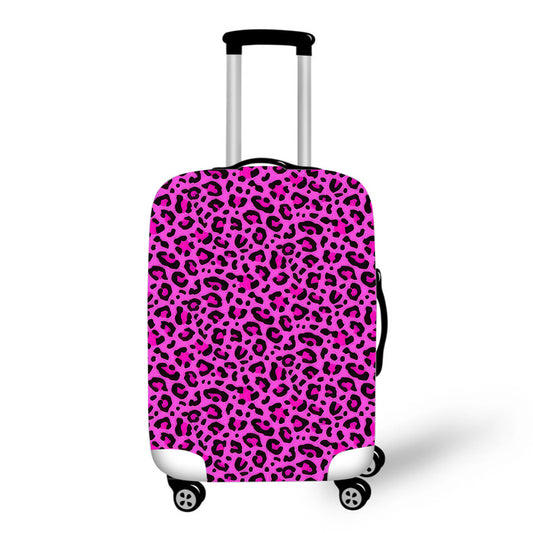 Pink Leopard Pattern Luggage / Suitcase Covers