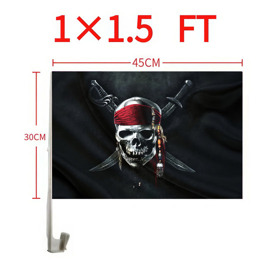 Pirates of the Caribbean Car Window Flag