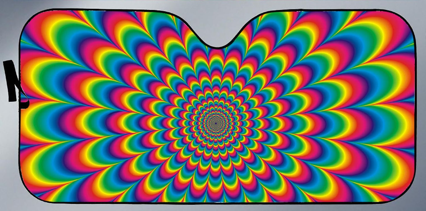 Psychodelic Sunshade For Cars & Trucks