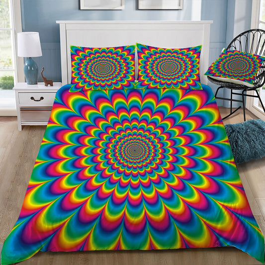 Psychodelic Print Doona / Duvet Cover and 2 Pillow Slips