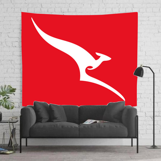 Qantas Retro Roo Logo Tapestry