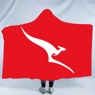 Qantas Retro Roo Hooded Blanket