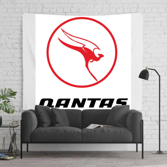 Qantas Retro Roo Logo 1970`s Tapestry