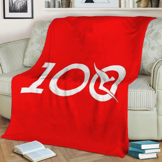 Qantas 100 Years Logo Fleece Throw Blanket