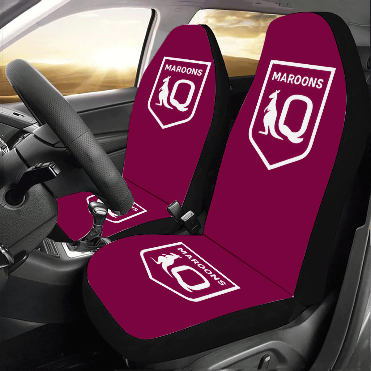 Qld Maroons State of Origin NRL Car Seat Covers