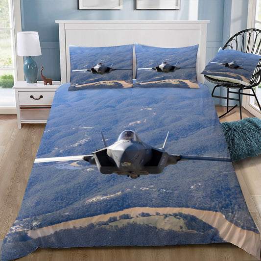 RAAF F-35 Head on In Flight  Doona / Duvet Cover and 2 Pillow Slips