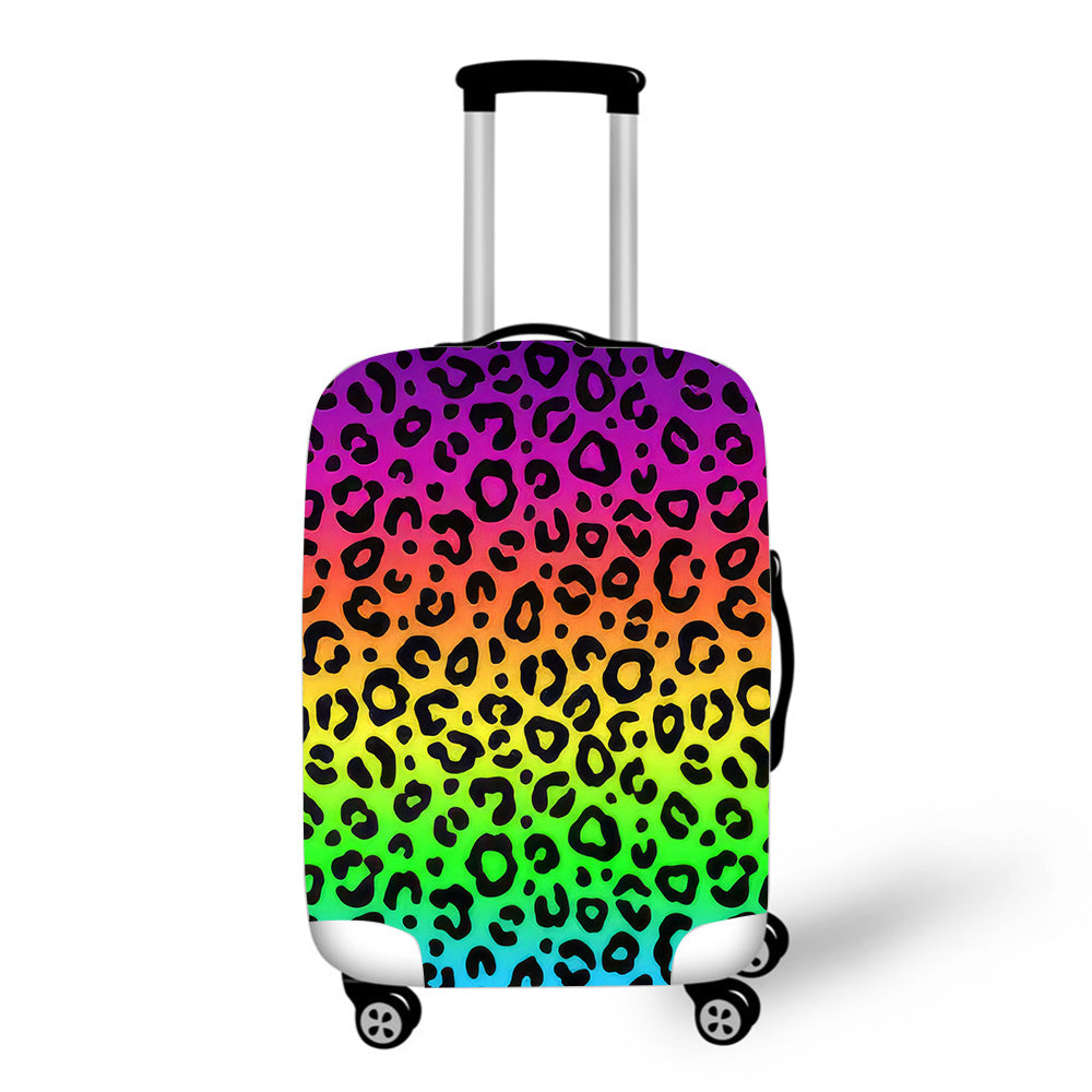 Rainbow Leopard Pattern Luggage / Suitcase Covers